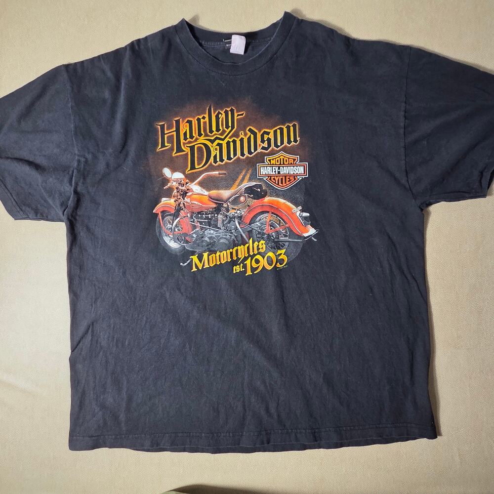 Harley Davidson Las Vegas NV T-Shirt Mens 3XL Motorcycles Est 1903 Vintage Look